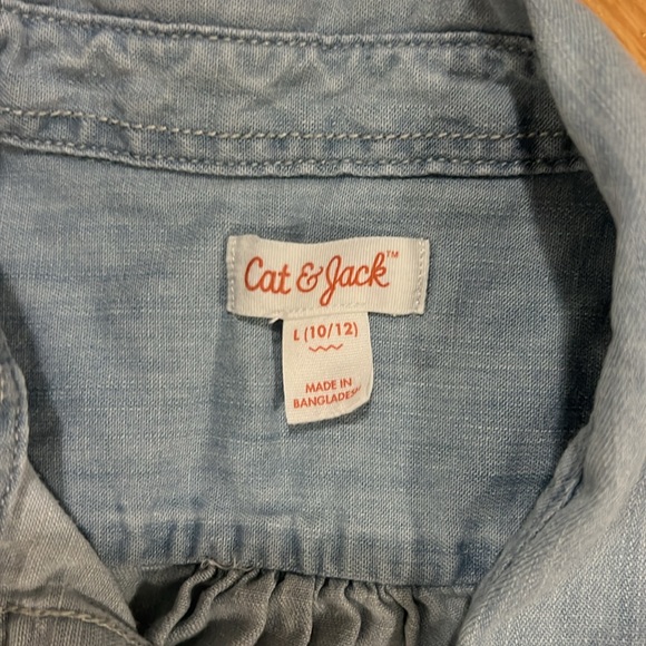 Girls Jean Shirt - Size 10/12 - Picture 2 of 2
